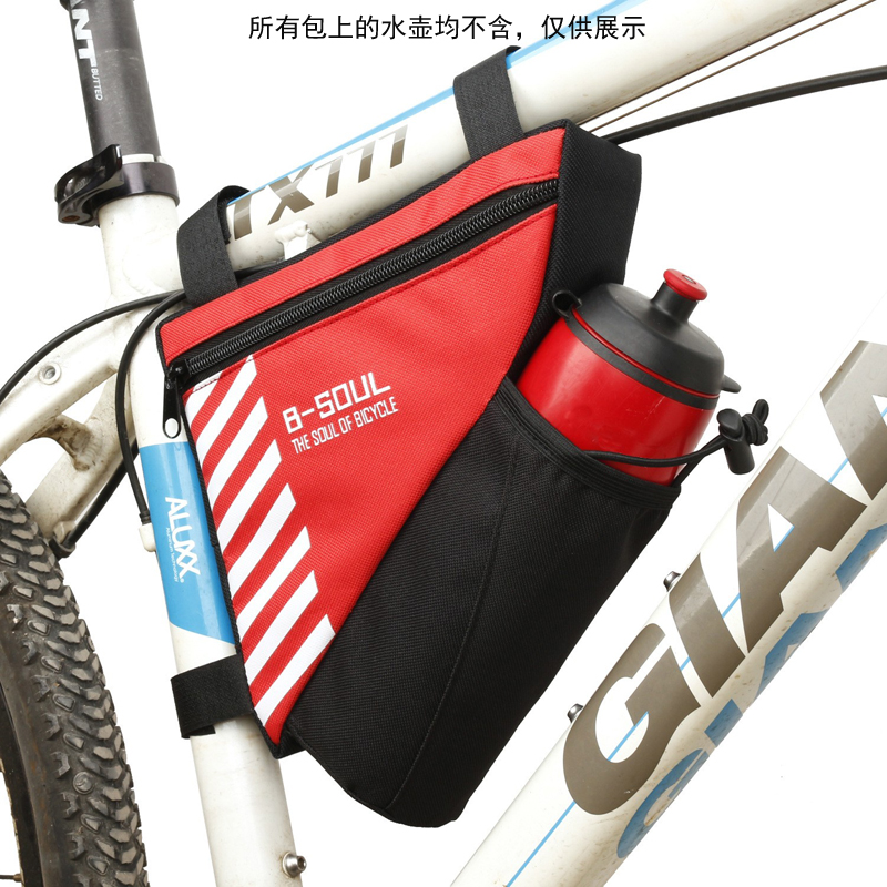 YA224 Bicycle triangle bag front beam bag quick break mountain bike front bag Riding equipment tools girder bag saddle bag tube bag thumbnail