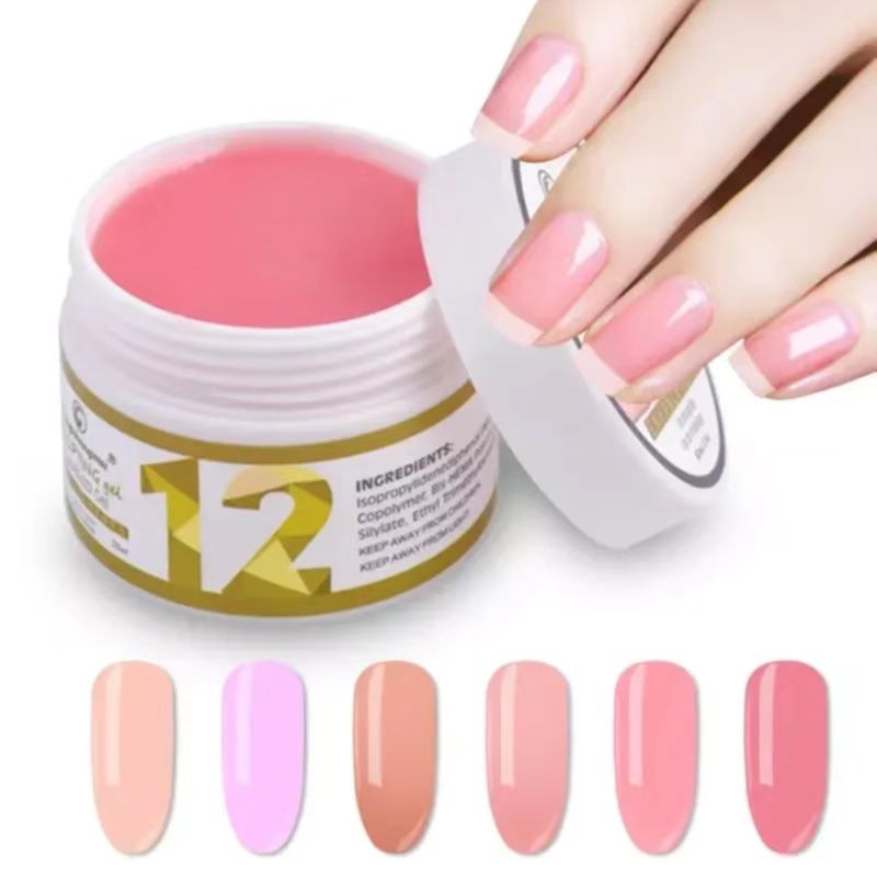 Best-selling phototherapy glue nail must-have high quality affordable extension this A 15ml green extension glue UV glue UV/LED extension glue 15g multicolor