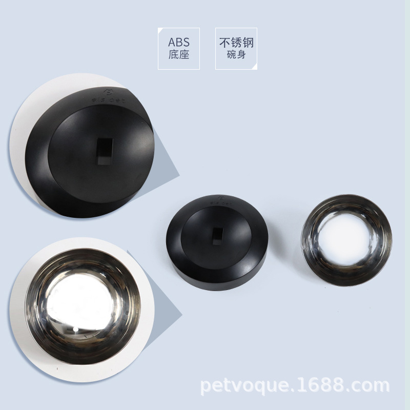 Xiaoyi Future Cat Bowl, adjustable bowl, single bowl for drinking, pet supplies, slanted stainless steel cat and dog food bowl details Picture