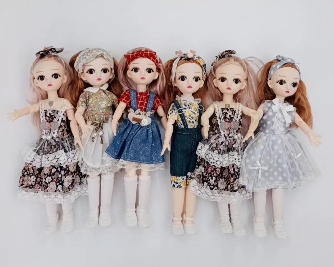 精致好看芭妮比娃娃仿真婚纱裙唯美可爱小礼品玩具关节娃娃详情13