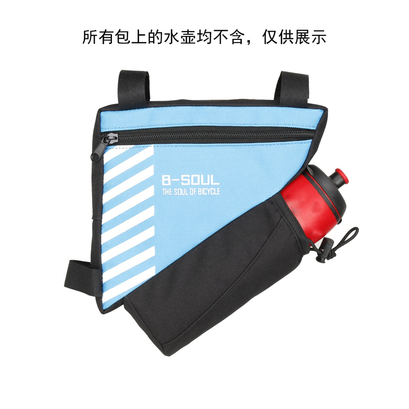 YA224自行车三角包 车前梁包快拆山地车 车前包骑行装备工具大梁包马鞍包上管包详情1