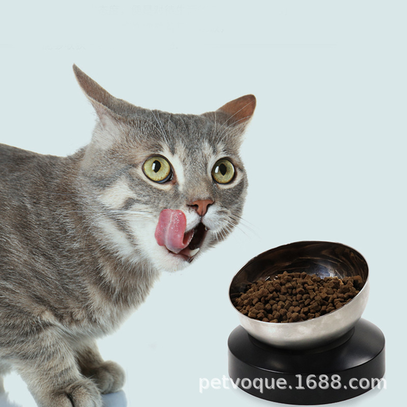 Xiaoyi Future Cat Bowl, adjustable bowl, single bowl for drinking, pet supplies, slanted stainless steel cat and dog food bowl