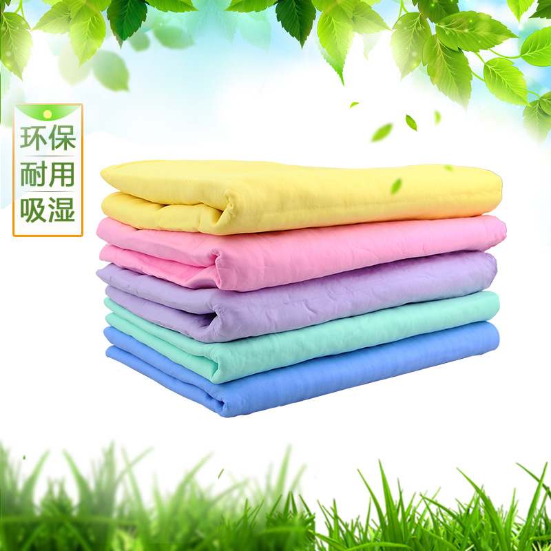 Opp Bag Synthetic Deerskin Towel Large Bucket Car Wash Towel Pet Dry Hair Towel Chicken Cloth Suede details Picture