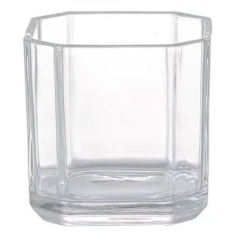 Yuxing Glass Wholesale transparent hydroponic glass square vases, hydroponic pothos succulents, table decorations, simple square fish tanks, vases, octagonal square vases Item Picture