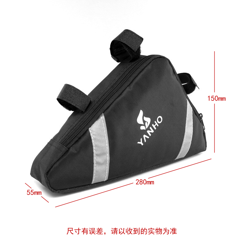 YA085 bicycle triangle bag, front beam bag, quick-release mountain bike front bag, riding frame bag, saddle bag, upper tube bag Application Scenario