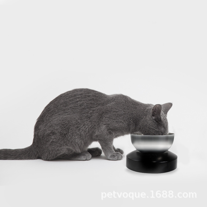 Xiaoyi Future Cat Bowl, adjustable bowl, single bowl for drinking, pet supplies, slanted stainless steel cat and dog food bowl Specification image