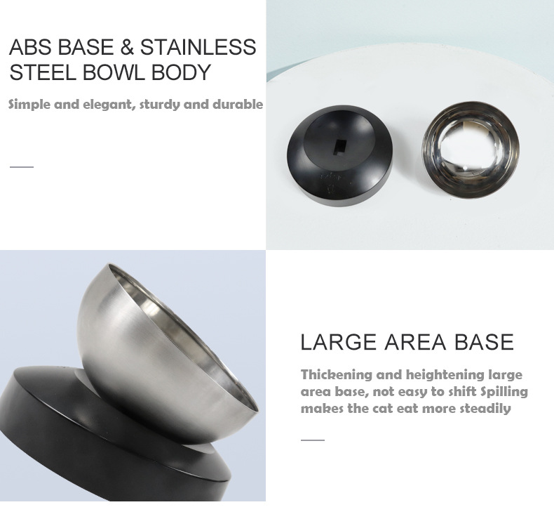 Xiaoyi Future Cat Bowl, adjustable bowl, single bowl for drinking, pet supplies, slanted stainless steel cat and dog food bowl pic 7