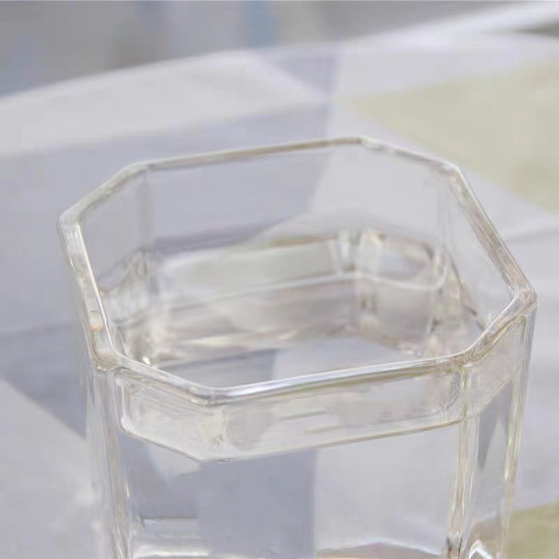 Yuxing Glass Wholesale transparent hydroponic glass square vases, hydroponic pothos succulents, table decorations, simple square fish tanks, vases, octagonal square vases details Picture