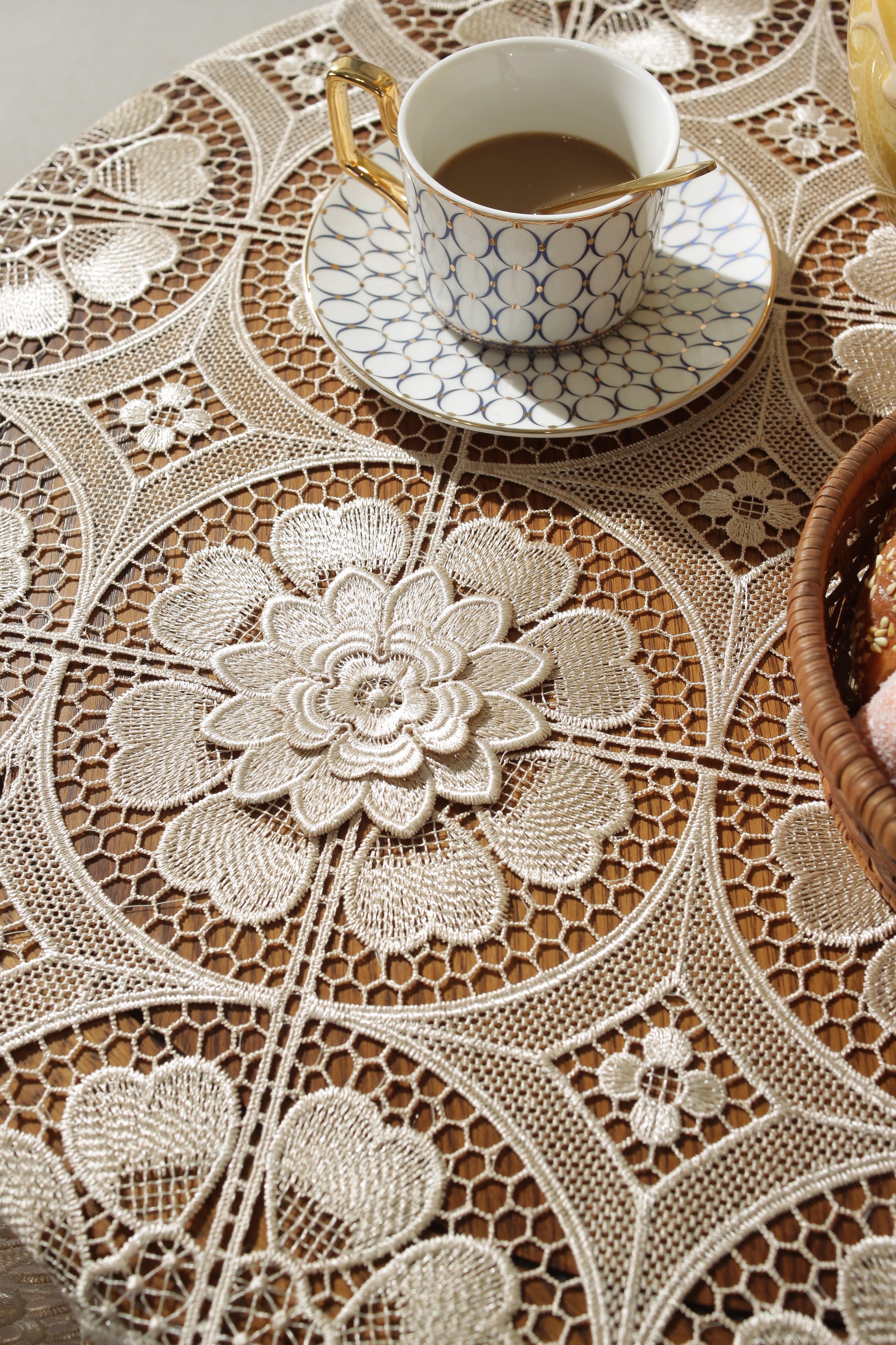 Fancy Jacquard Lace Tablecloth Specification drawing