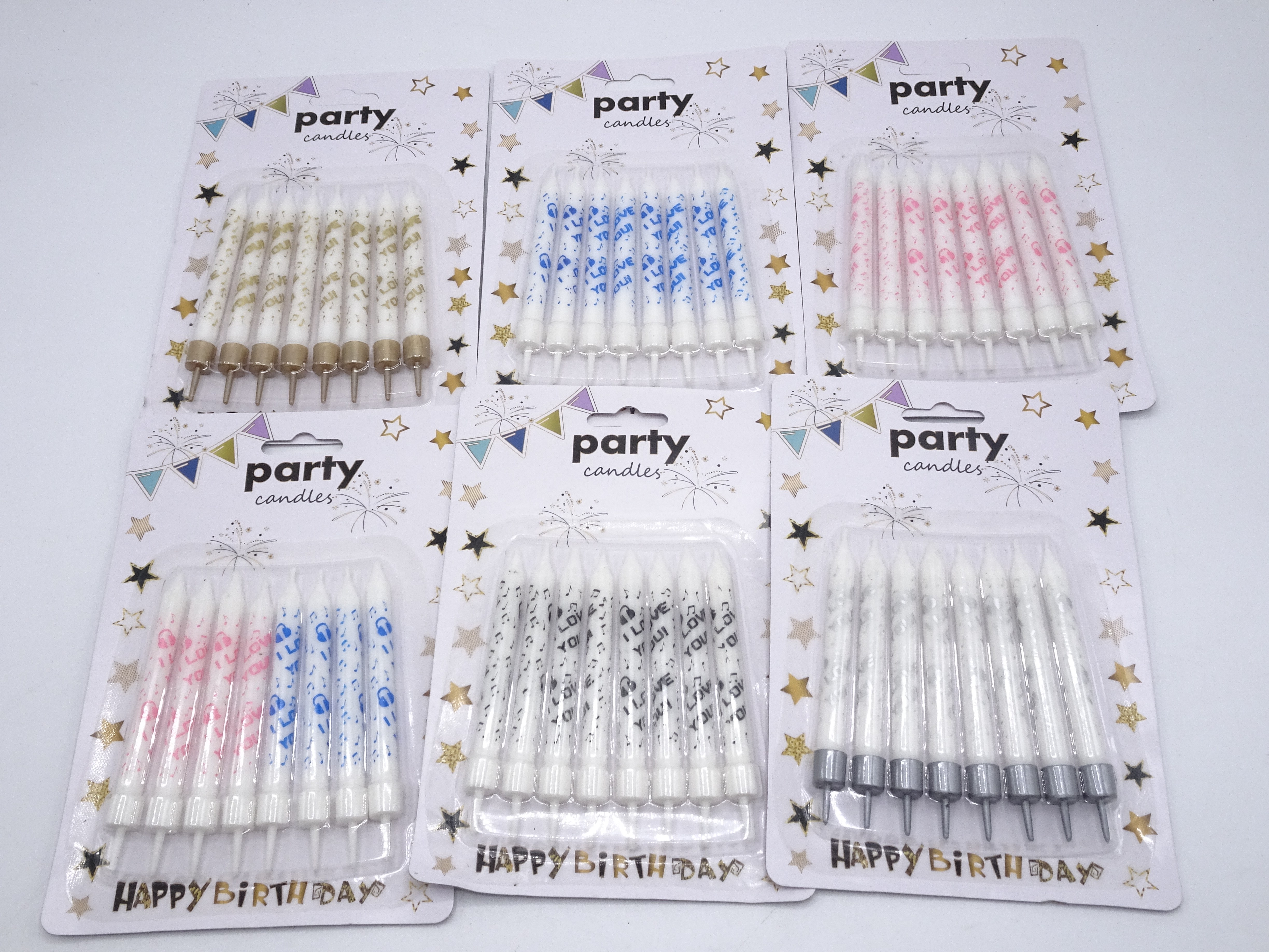 Fl7682-8pcs Printed LOVE headphones plug Round bucket