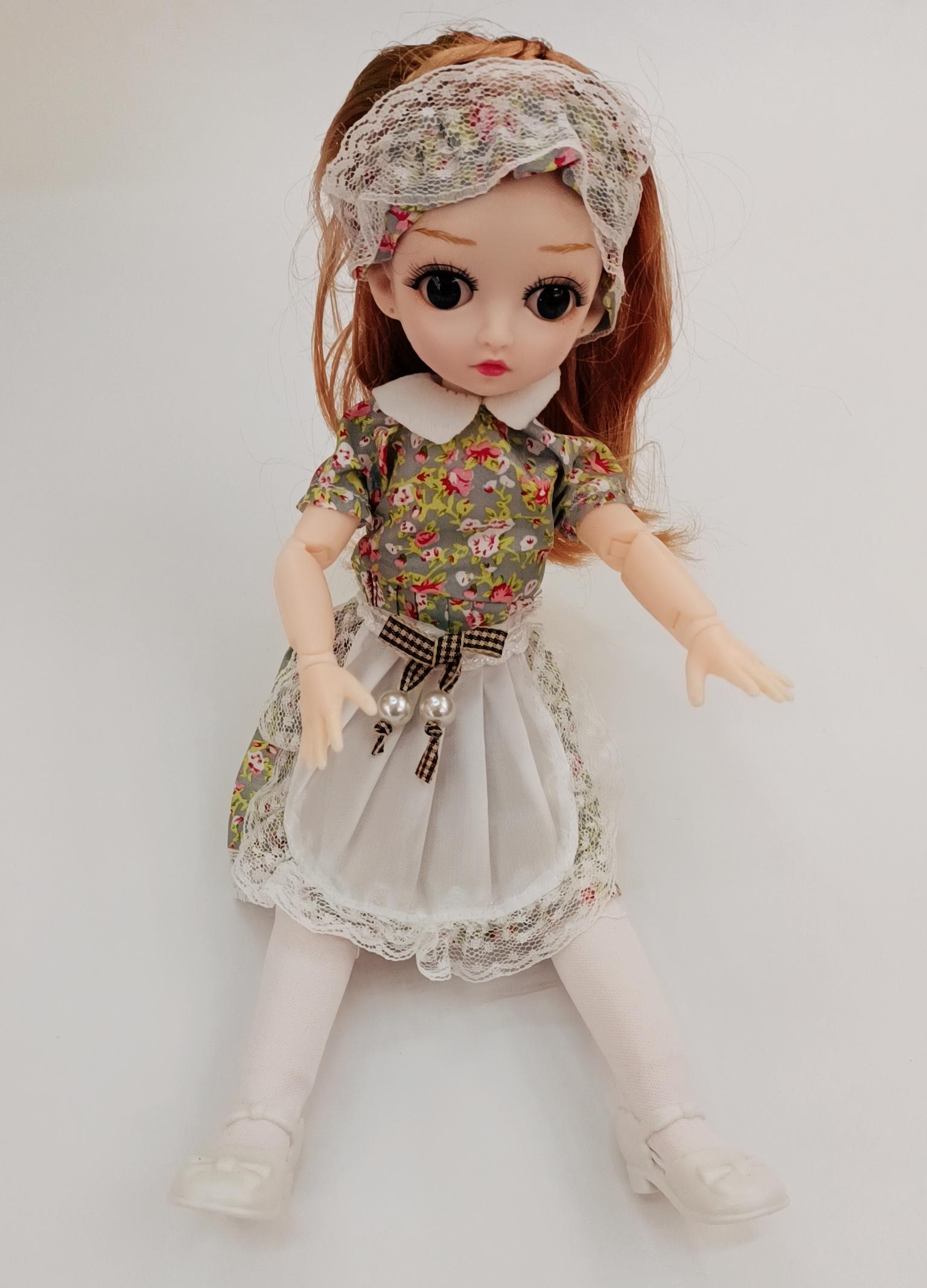 精致好看芭妮比娃娃仿真婚纱裙唯美可爱小礼品玩具关节娃娃详情7