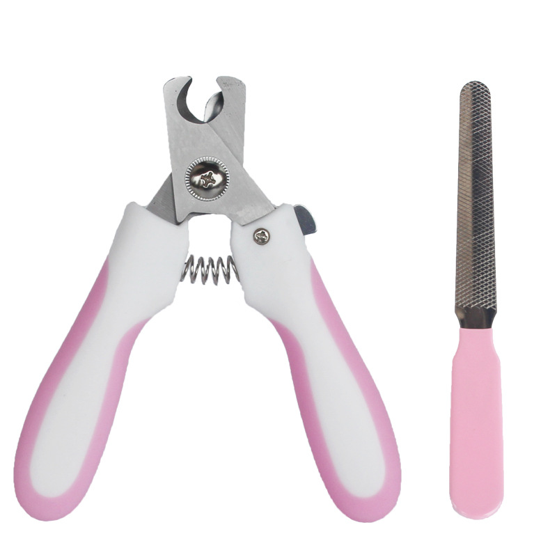 Pet nail clipper set, stainless steel nail clippers for cats and dogs, Teddy and golden retriever trimming and grooming pic 10