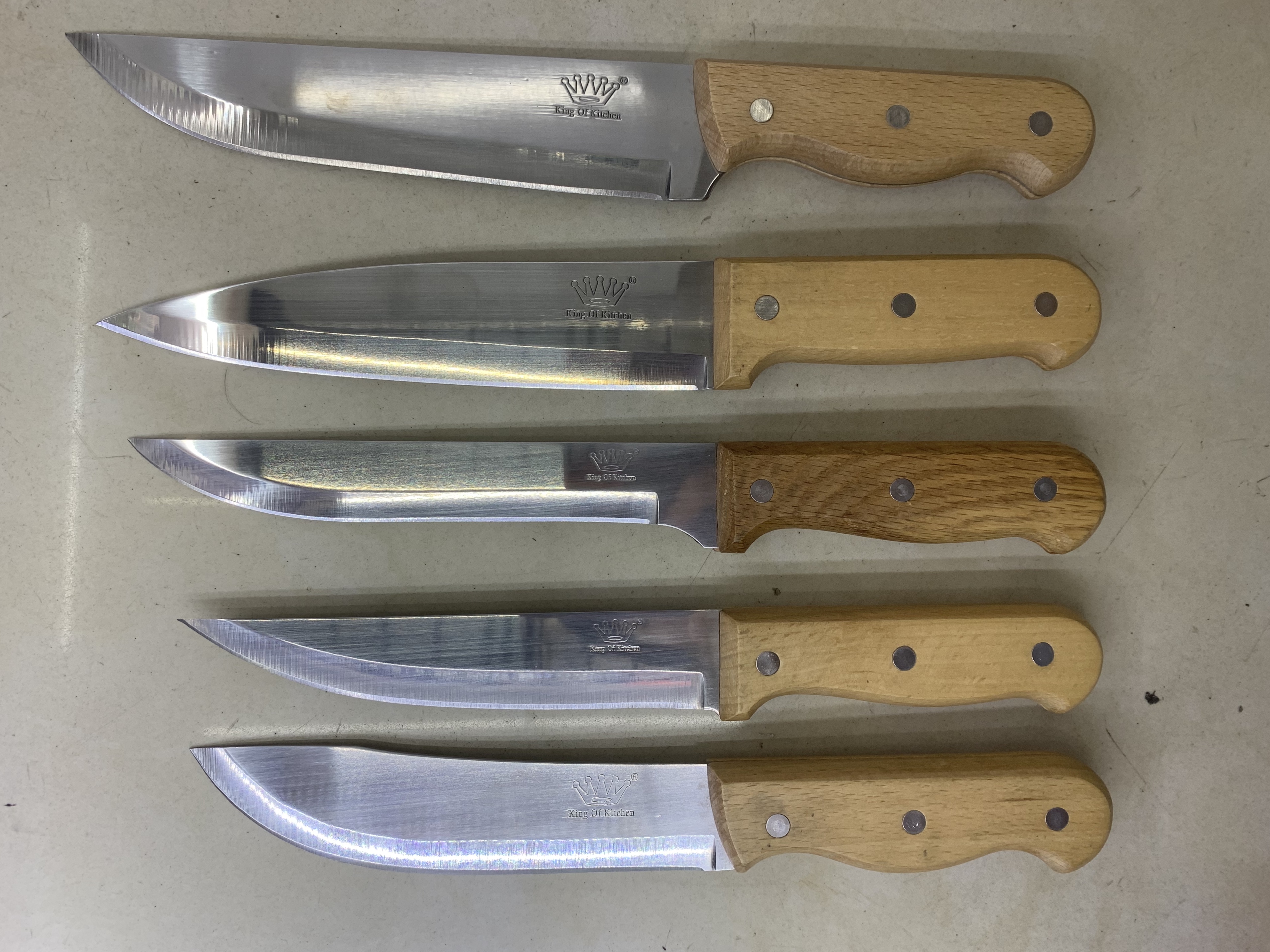 木柄不锈钢厨刀 屠宰刀 详情1