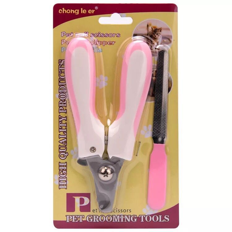 Pet nail clipper set, stainless steel nail clippers for cats and dogs, Teddy and golden retriever trimming and grooming pic 6