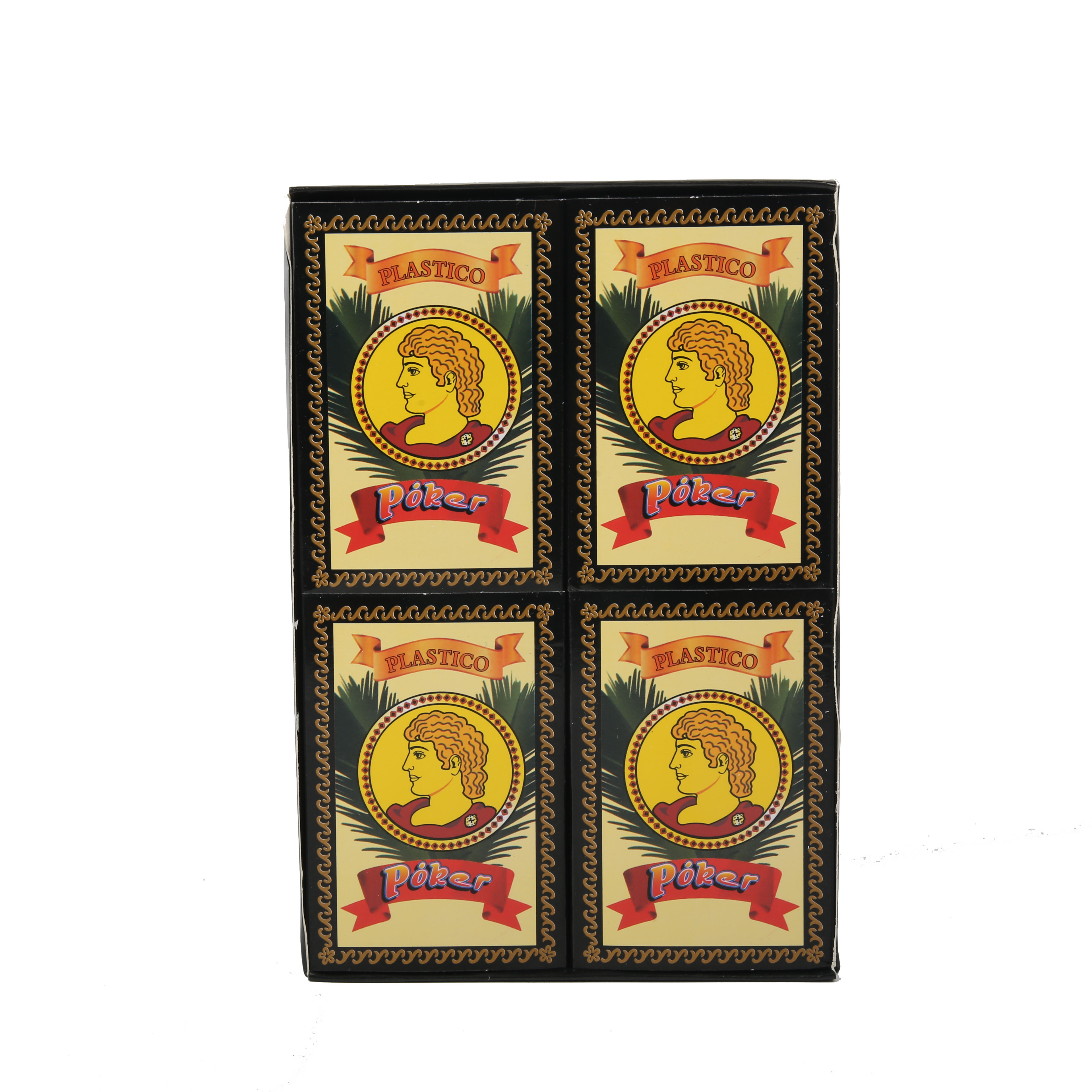 62*95mm QAIPES Spanish Poker Black Box Playing Cards