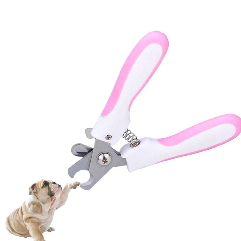 Pet nail clipper set, stainless steel nail clippers for cats and dogs, Teddy and golden retriever trimming and grooming details Picture