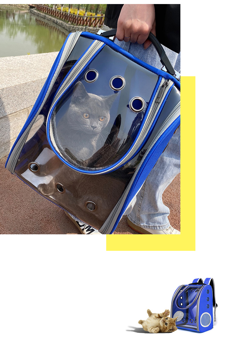 猫包透明外出车载包便携式猫咪狗狗背包 透气双肩宠物包宠物用品详情16