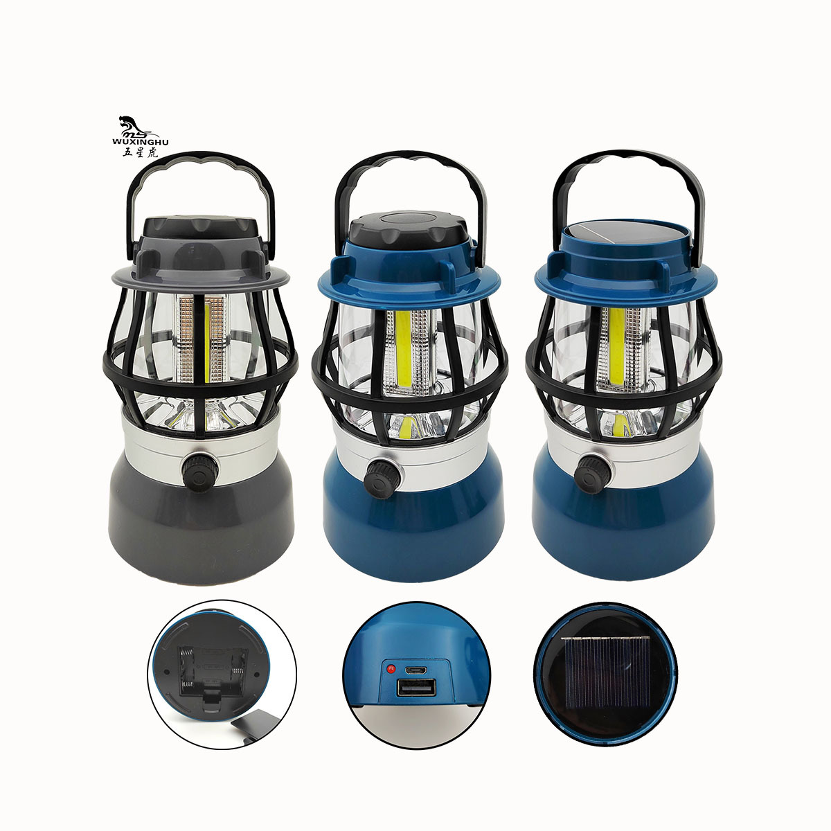 New outdoor camping lamps, solar lamps, portable lamps, charging lamps, tent lamps, hanging lamps, and ultra-long battery life horse lamps pic 1