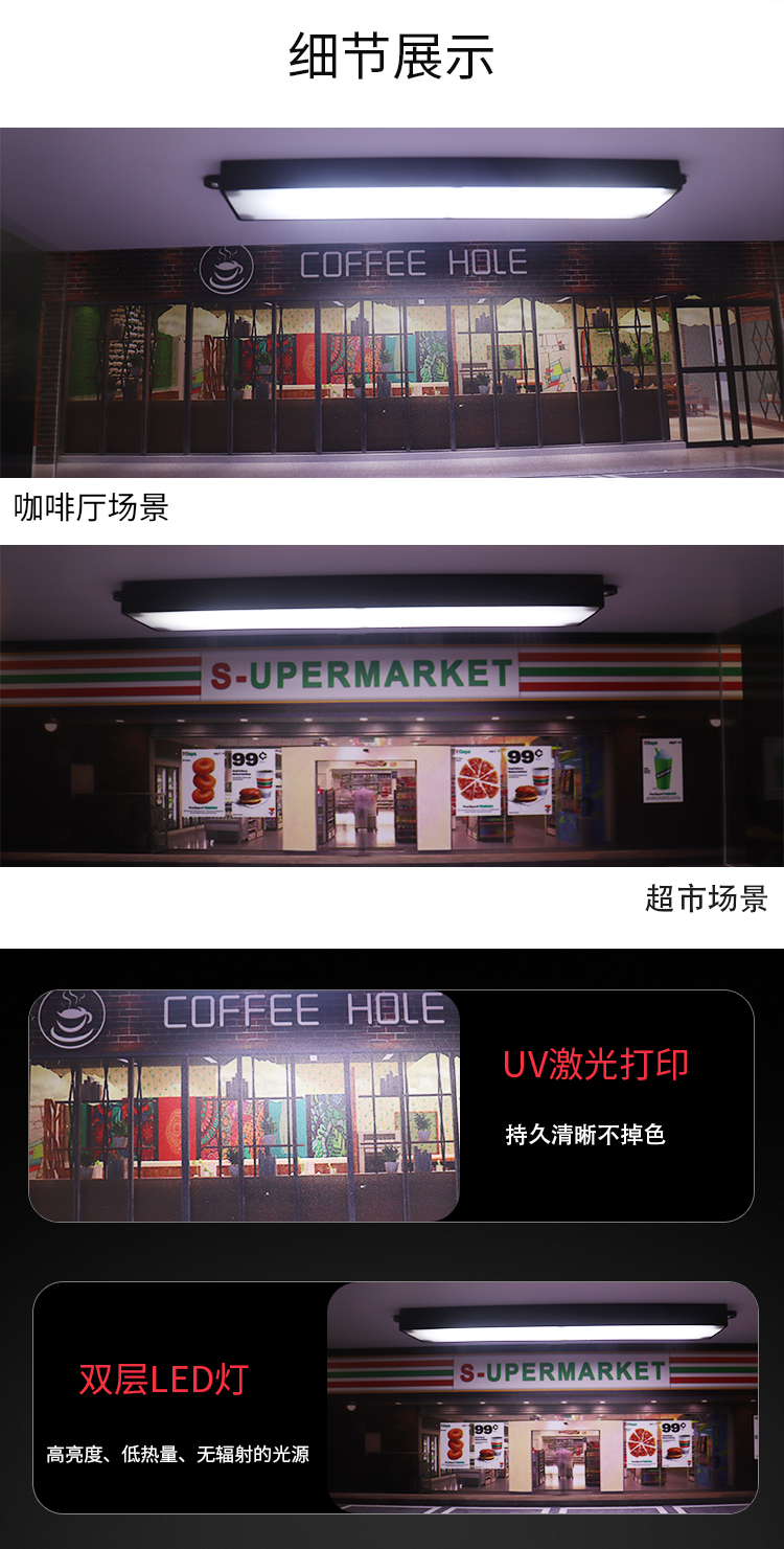 Wholesale double-layer 8-parking space parking lot model scene 1:32 scale coffee shop toy alloy car model acrylic storage dust-proof cabinet ornaments pic 2