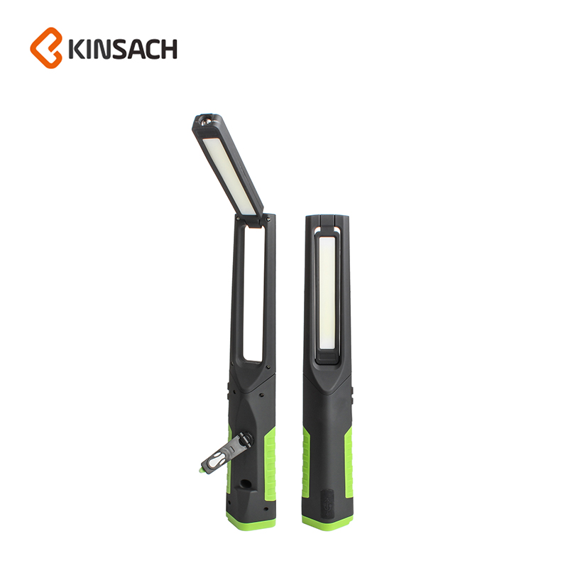 LED hand emergency light folding strong working light USB charging 360° rotating car emergency maintenance light