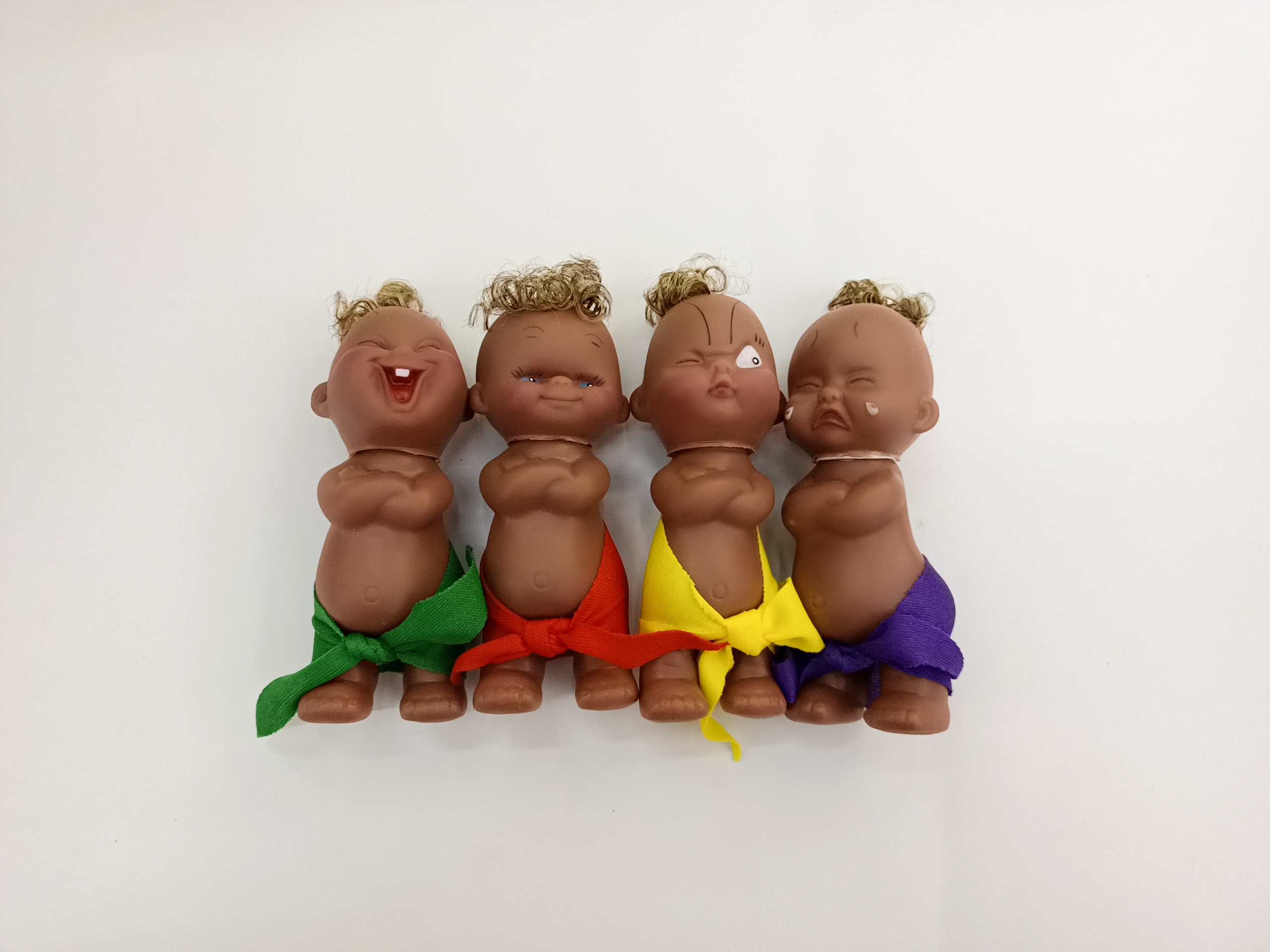 娃娃喜怒哀乐塑胶儿童表情娃 四胞胎玩具OPP袋加卡头详情6