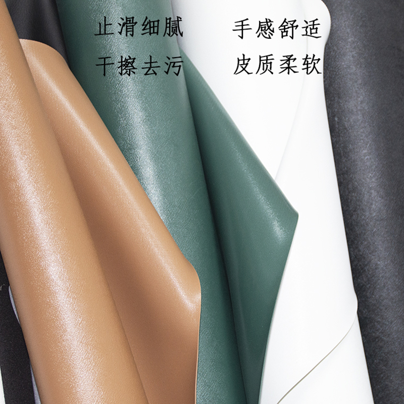 工厂直供餐垫桌垫1.2纯胶皮革现货新款PVC休闲包定型包人造革面料详情4