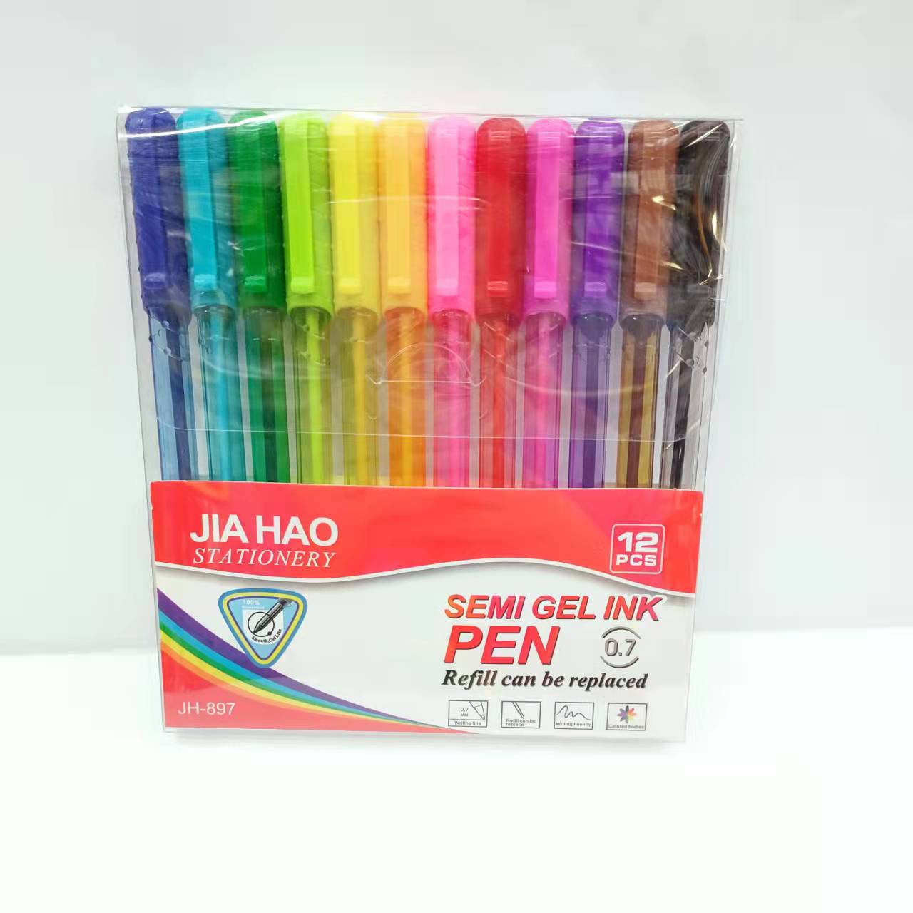Colorful creative ballpoint pens, writing pens, office signature pens, school supplies, stationery PET boxes pic 6