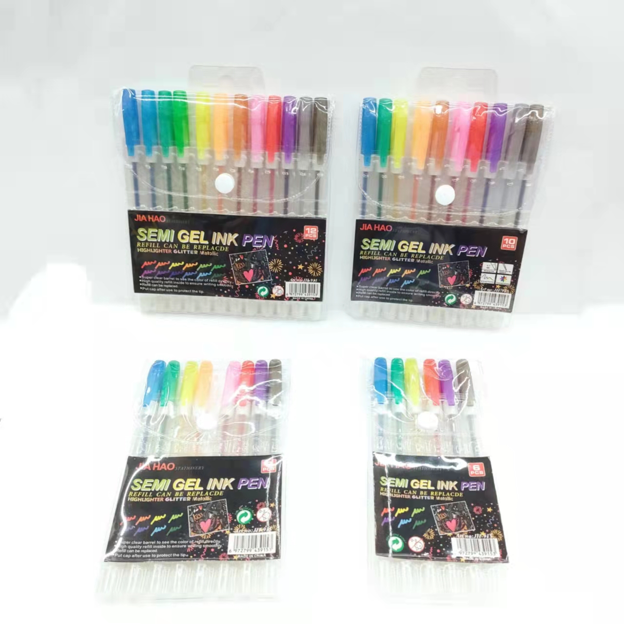 Colorful glittering metal highlighters, children's diy doodling and painting, student key marking pens, PVC details Picture