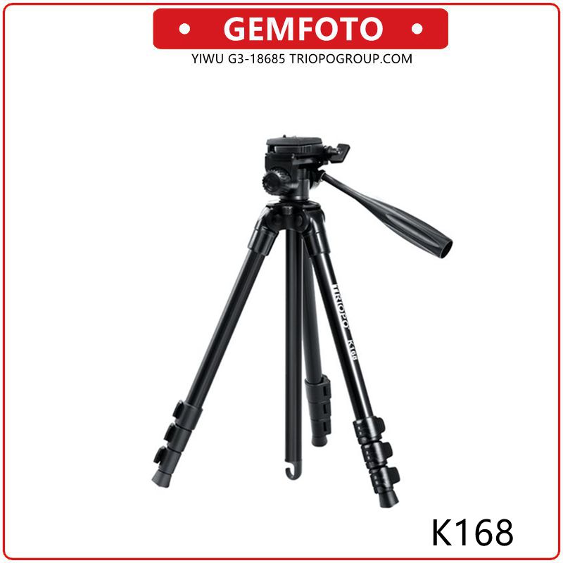 GEMFOTO K168 tripod mobile camera photographic equipment selfie live support thumbnail