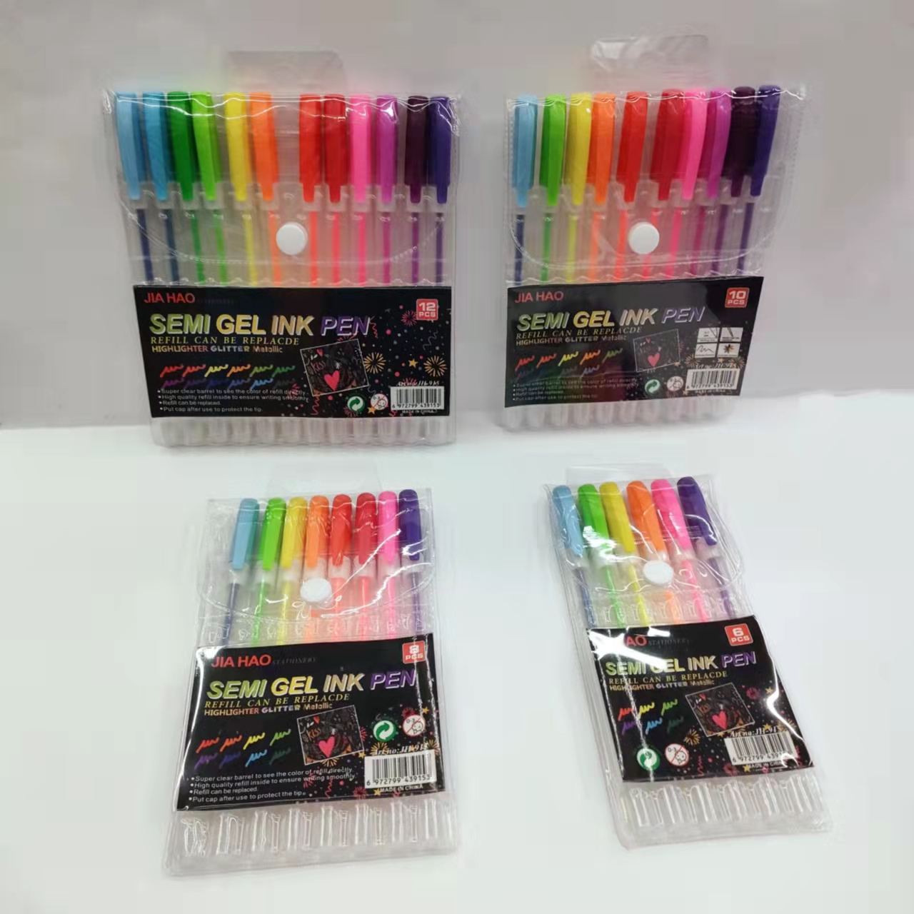 Colorful glittering metal highlighters, children's diy doodling and painting, student key marking pens, PVC Specification image