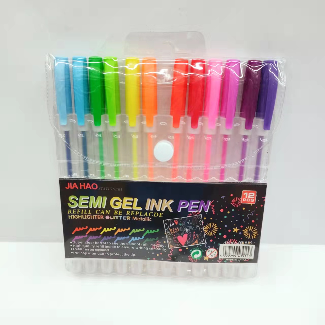 Colorful glittering metal highlighters, children's diy doodling and painting, student key marking pens, PVC pic 25