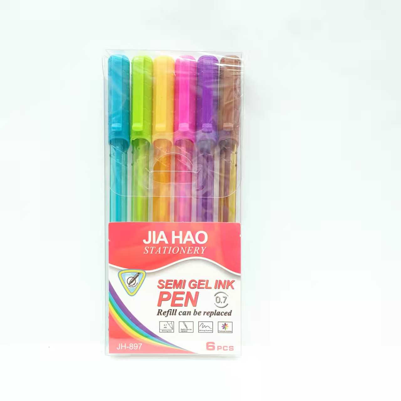 Colorful creative ballpoint pens, writing pens, office signature pens, school supplies, stationery PET boxes pic 8