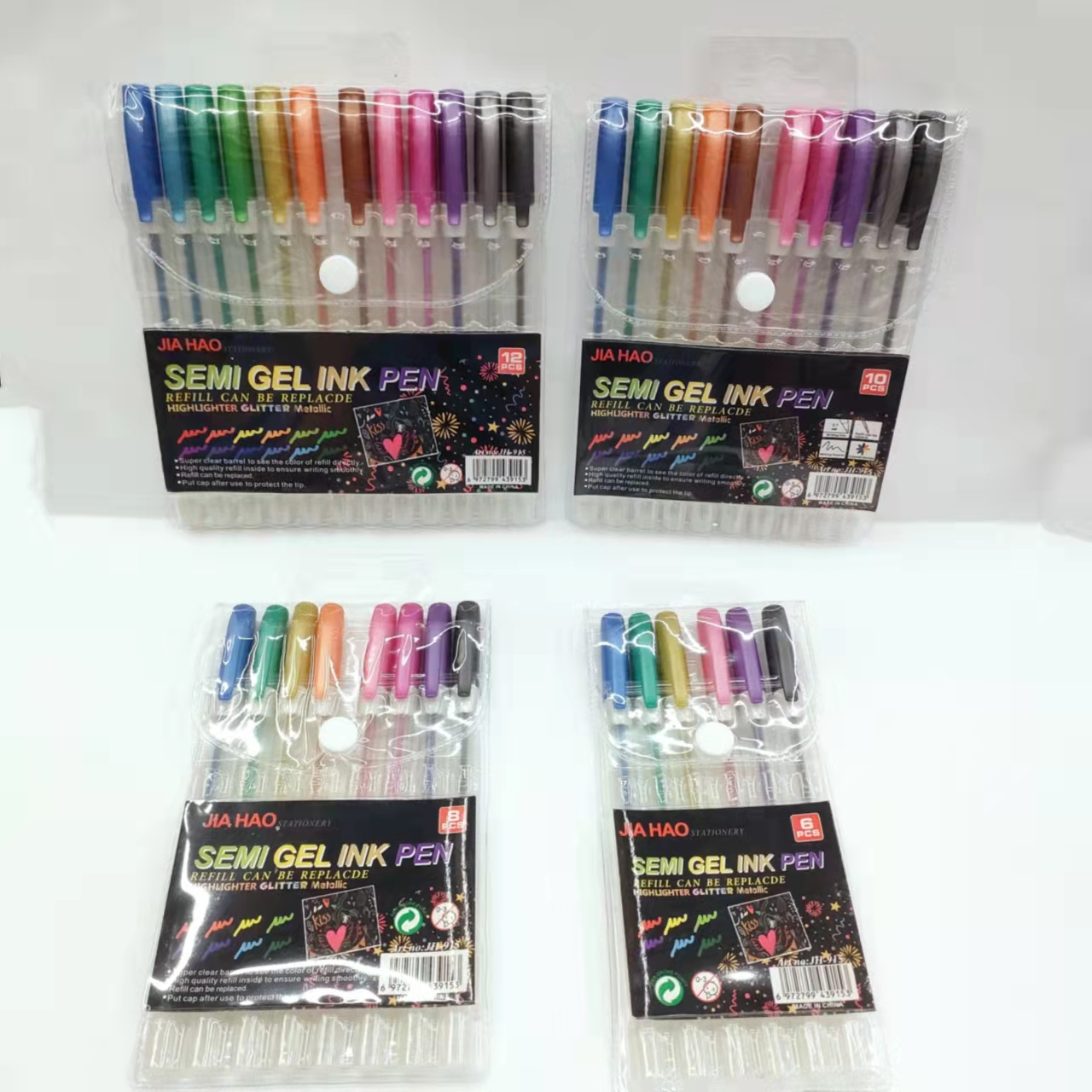 Colorful glittering metal highlighters, children's diy doodling and painting, student key marking pens, PVC