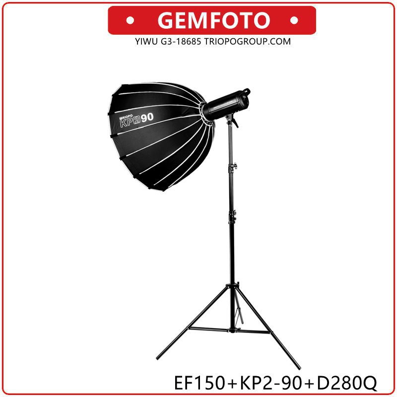 GEMFOTO  EF150 kit photography LED video light Vlogging equipment thumbnail