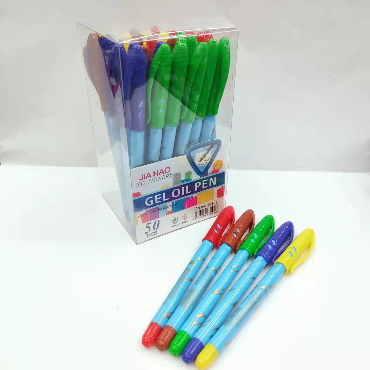 Simple ballpoint pen refills, blue office supplies, stationery, school supplies, student writing tools Item Picture