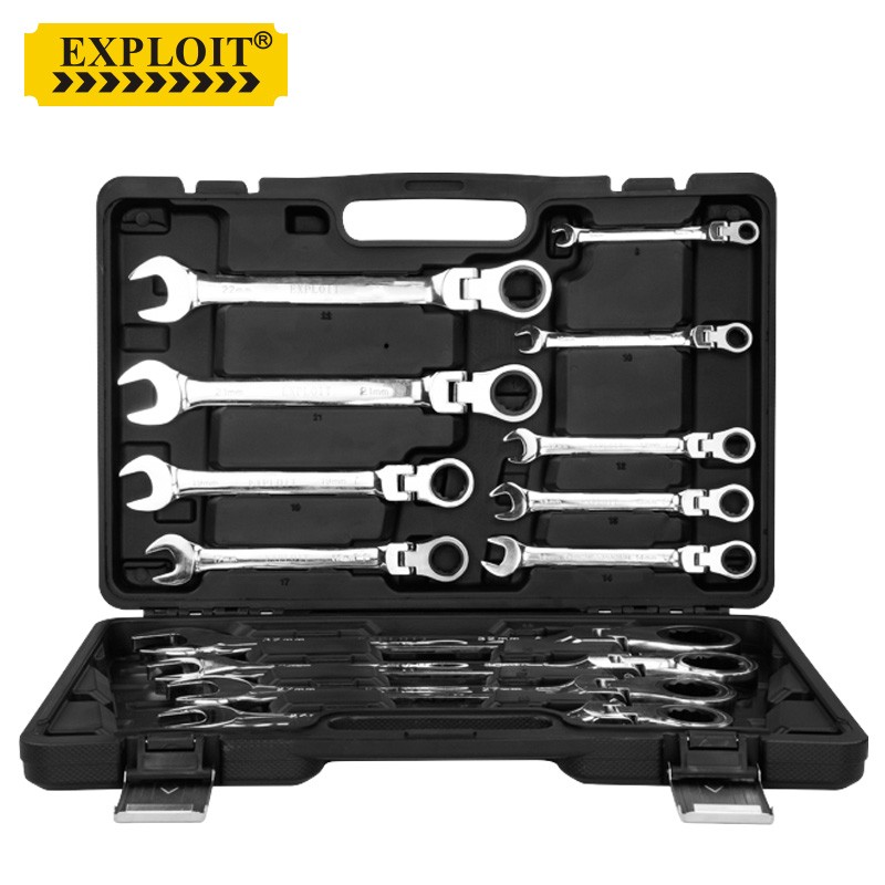 Adjustable Ratchet Wrench Combination Set 13Piece 834357