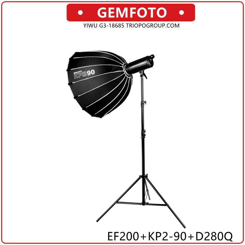 GEMFOTO EF200 kit photography LED video light Vlogging equipment thumbnail