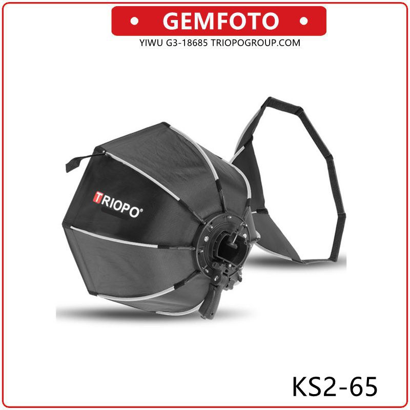 GEMFOTO KS2-65 softbox TRIOPO quick-collapse speed flash light softbox for photography Shooting full figure