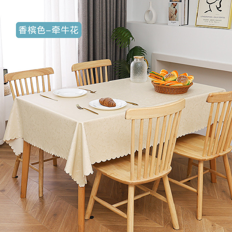 New Washless Household Restaurant Waterproof And Oil-Proof Square Tablecloth End Table Cloth Light Luxury Table Mat Table Cloth Specification drawing