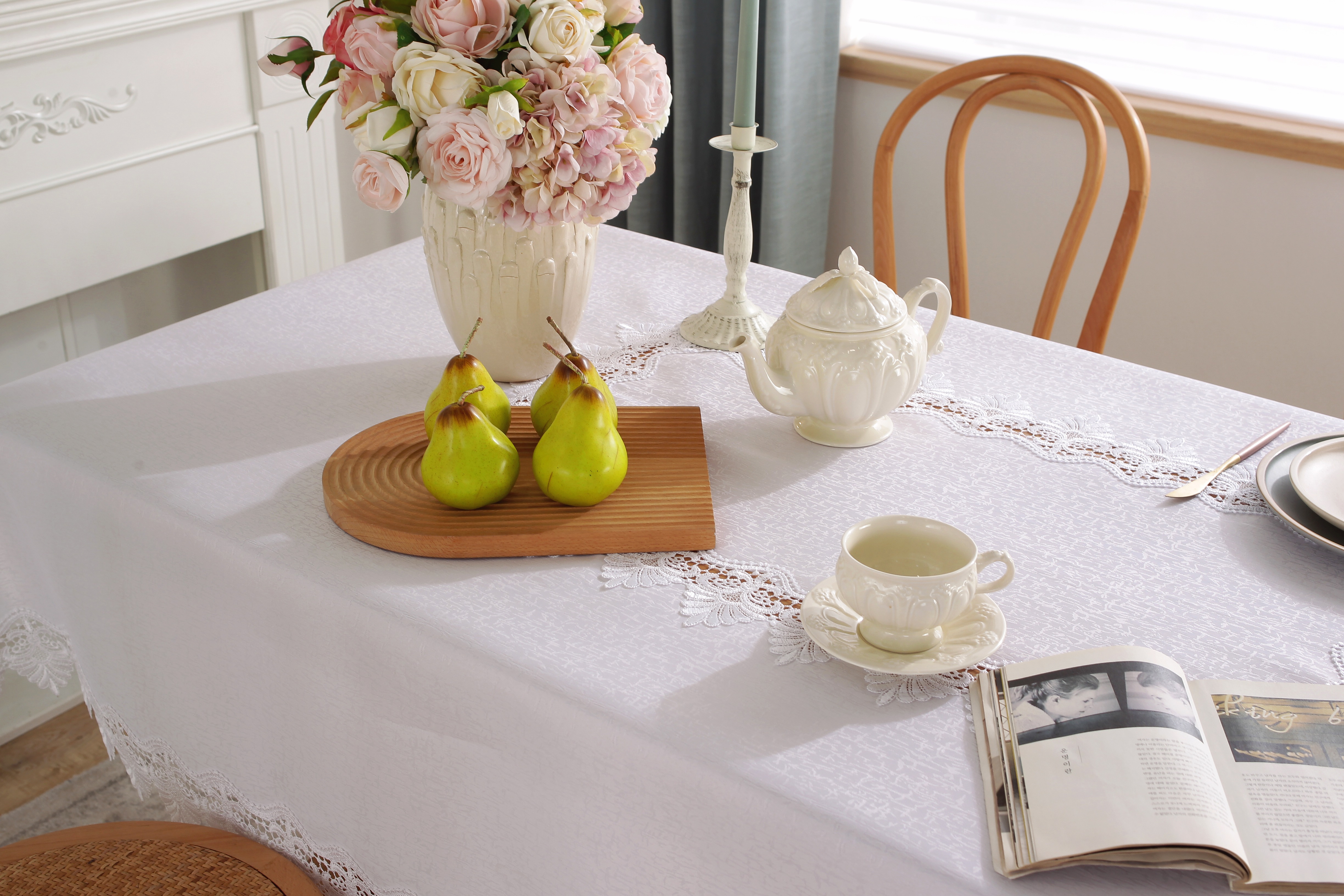 Lace Jacquard Tablecloth Series Specification drawing