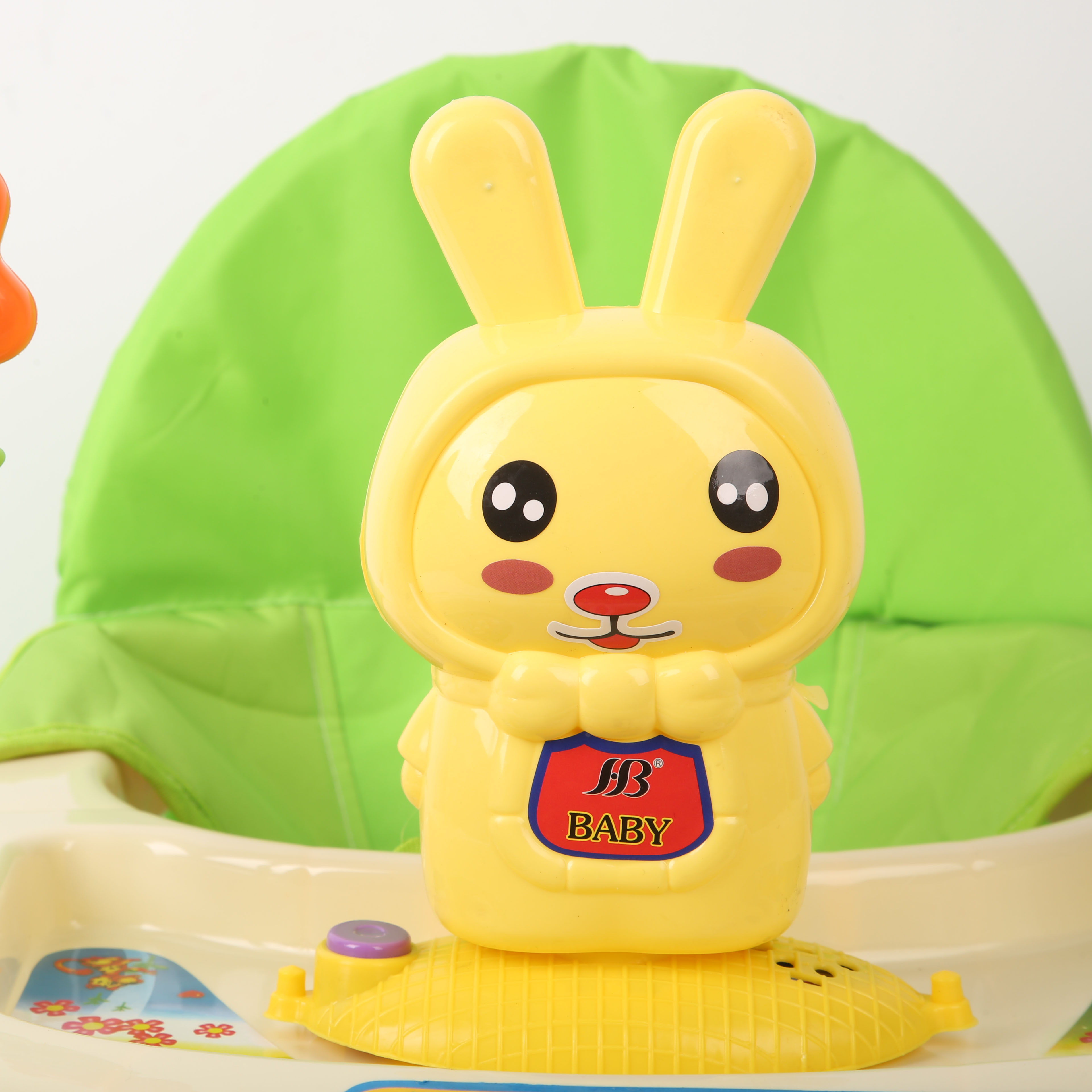 Baby walker anti-O-leg baby multi-functional anti-rollover baby sittable push-learning vehicle starter buggy driving lovely green Specification drawing