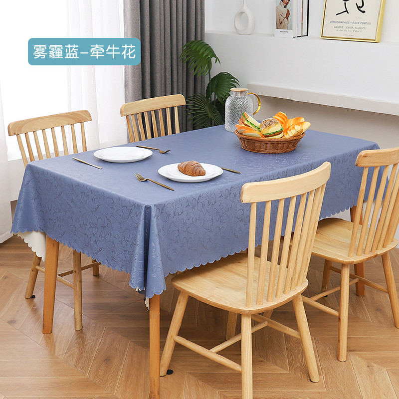 New Washless Household Restaurant Waterproof And Oil-Proof Square Tablecloth End Table Cloth Light Luxury Table Mat Table Cloth details Picture