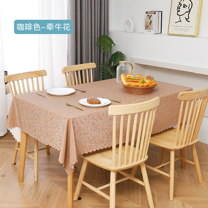 New Washless Household Restaurant Waterproof And Oil-Proof Square Tablecloth End Table Cloth Light Luxury Table Mat Table Cloth Item Picture