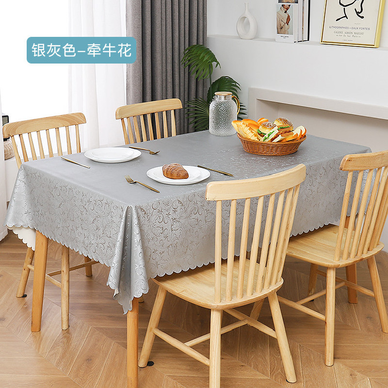 New Washless Household Restaurant Waterproof And Oil-Proof Square Tablecloth End Table Cloth Light Luxury Table Mat Table Cloth Application Scenario