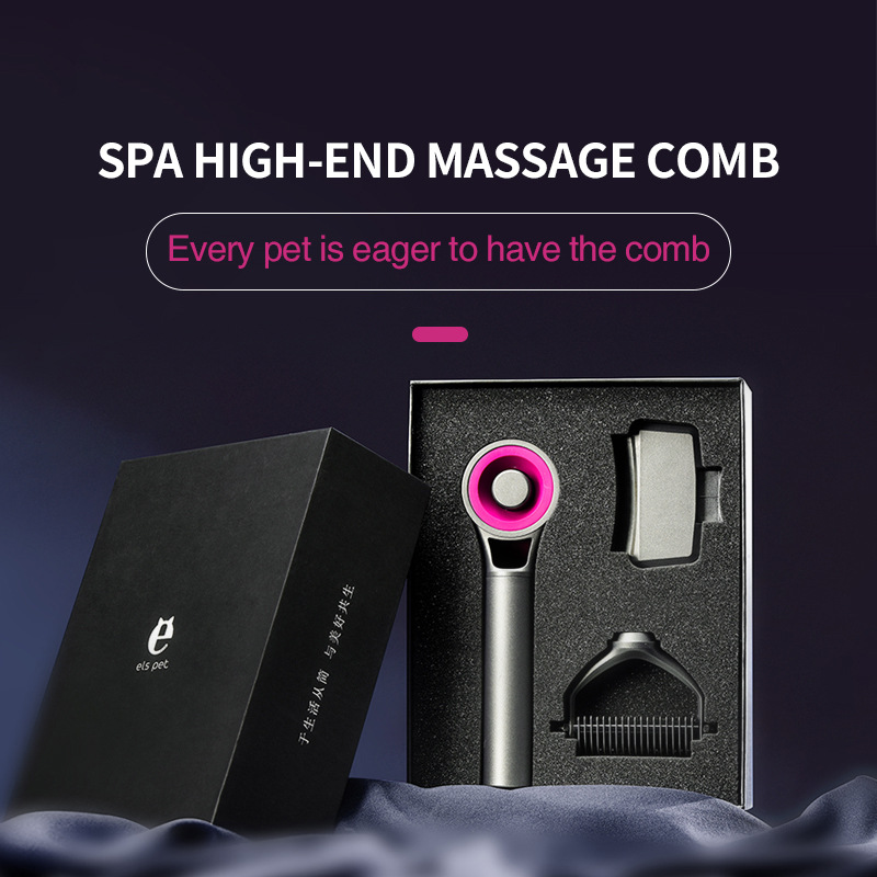 Xiaoyi Pet's new hair-removing self-cleaning comb, dog cleaning and grooming comb, and washable pet supplies gift box set of three pieces details Picture