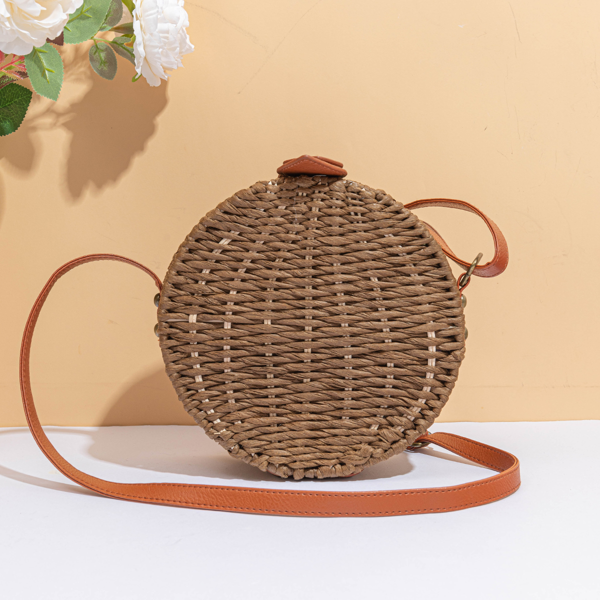 Forest department of pastoral wind grass braided oblique shoulder round bun Fu coconut 31 full figure