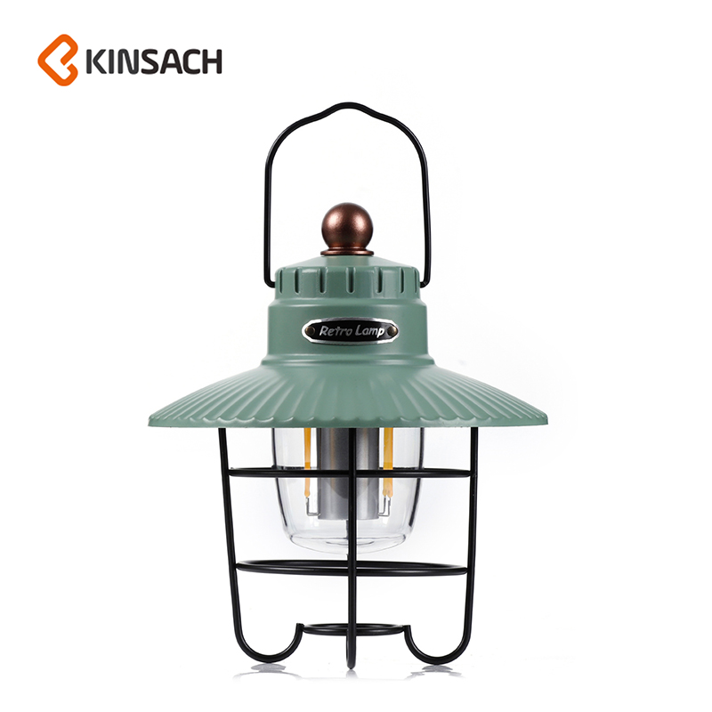 Outdoor camping lights, European retro atmosphere camping lights, USB charging lighting, camp lights, tents can be hung with emergency lights