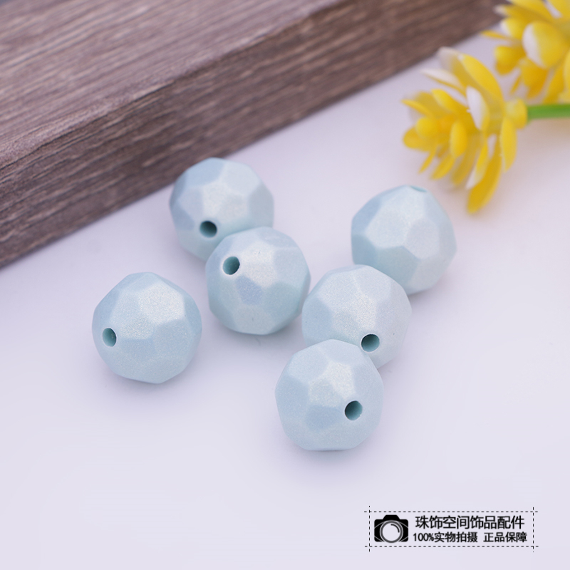 Diy Handmade Beaded Accessories Multi-Faceted Children's Kindergarten Matte Matte Loose Bead Material Application Scenario