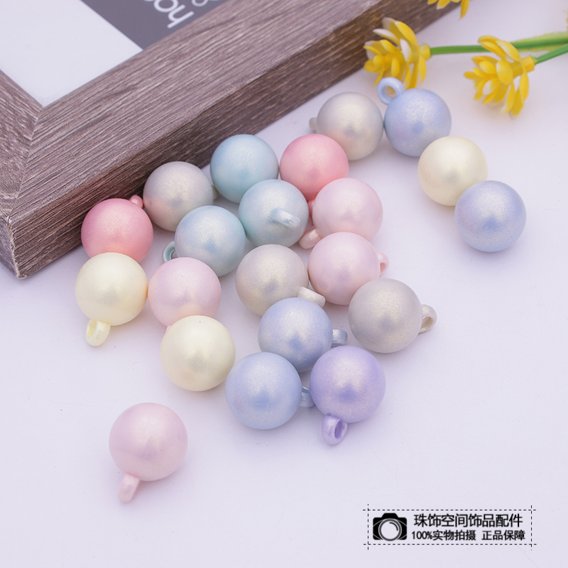 Korean Cartoon Round Beads Handmade Diy Hair Rope Head Rope Hair Rubber Band Headwear Material Accessories