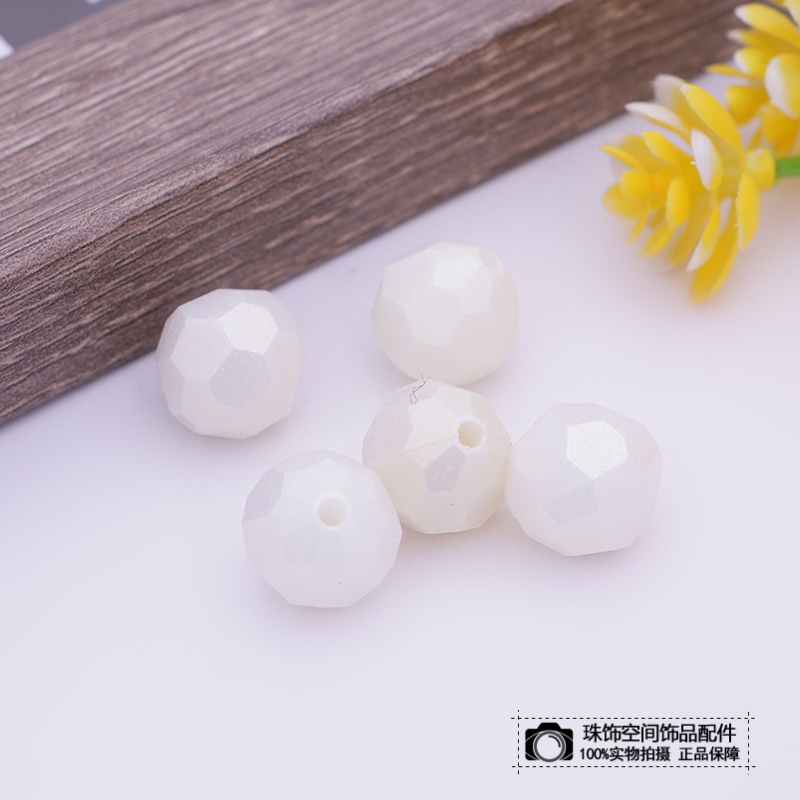 Diy Handmade Beaded Accessories Multi-Faceted Children's Kindergarten Matte Matte Loose Bead Material